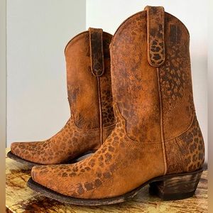 New Old Gringo Leopardito Ocre Boot Size 7.5